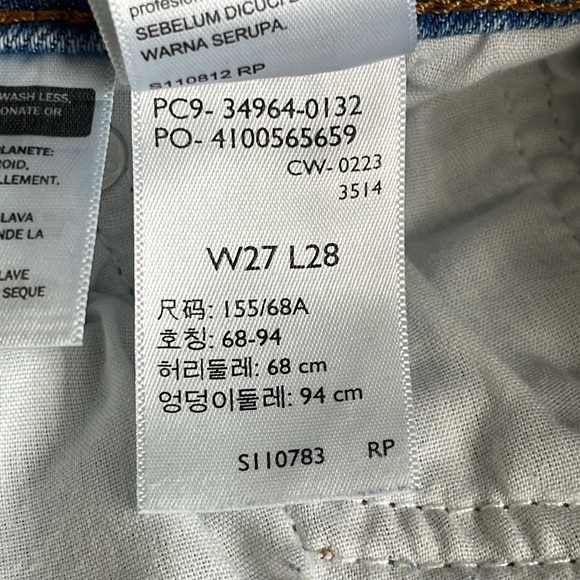 Levi Strauss & Co Women’s “Wedgie Straight” High Rise Patchwork Jeans Size 27 - Picture 14 of 14